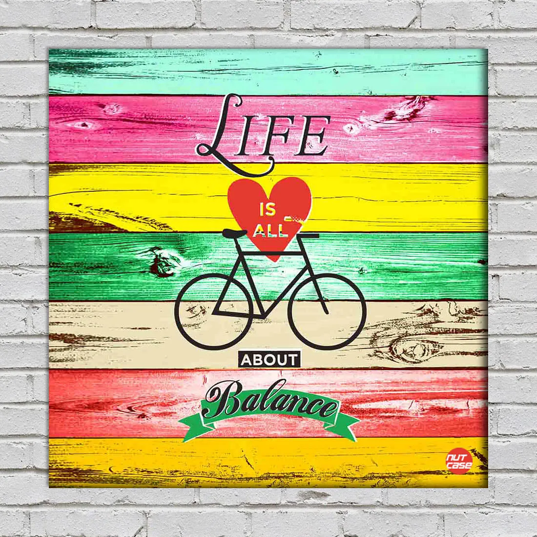 Wall Art Decor Hanging Panel -Life Is All About Blance
