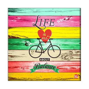 Wall Art Decor Hanging Panel -Life Is All About Blance