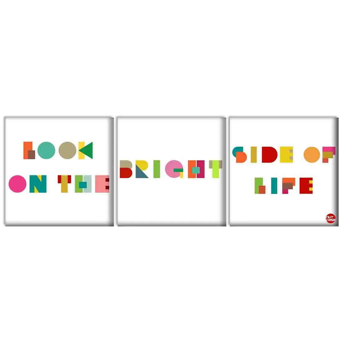 Wall Art Decor Hanging Panels Set Of 3 -look on the bright