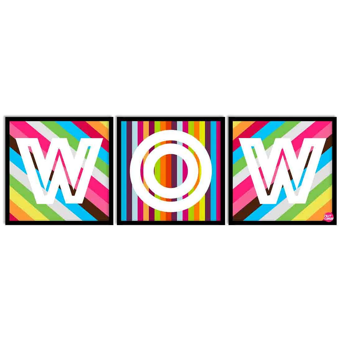 Wall Art Decor Hanging Panels Set Of 3 -WOW