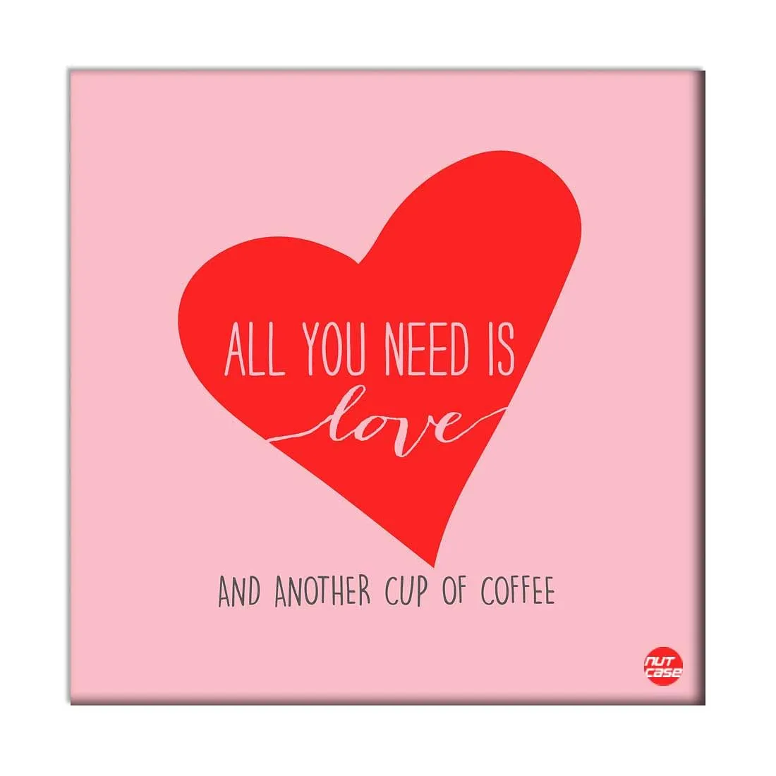 Wall Art Decor Panel For Home - All You Need Is Love
