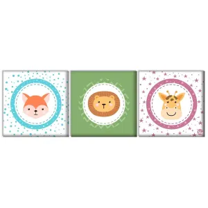 Wall Art Decor Panel For Home - Baby Animals