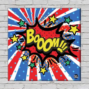 Wall Art Decor Panel For Home - Boom Comic Style