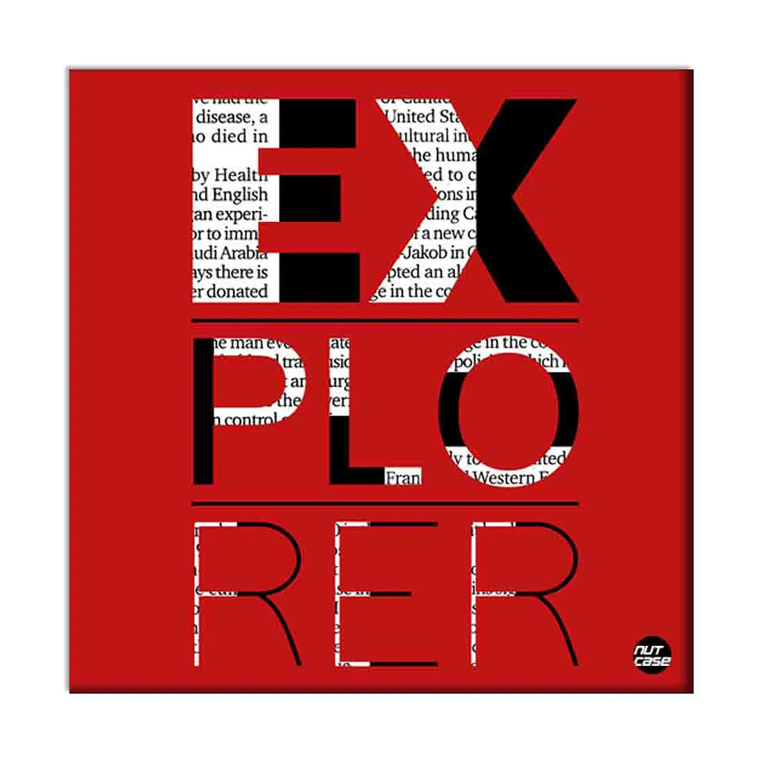 Wall Art Decor Panel For Home - Explorer Red