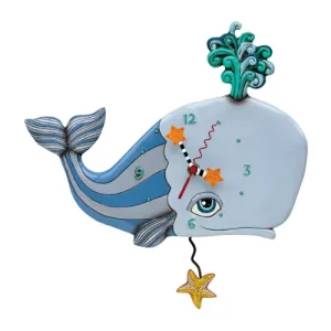 Wall Clock - Spouting Off Whale - P1566