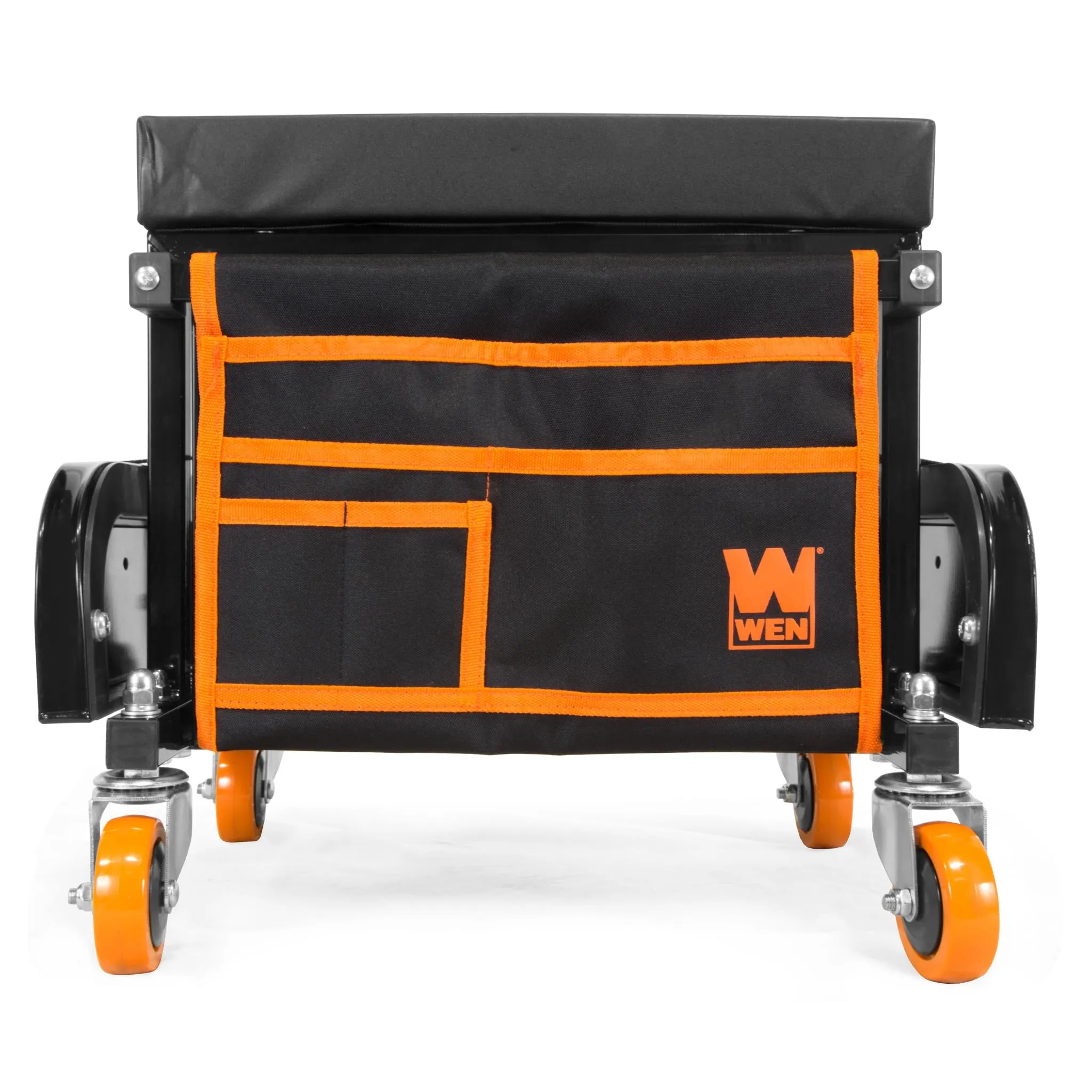 WEN GG1400 400-Pound Capacity Garage Glider Rolling Tool Chest Seat with Storage Pouch