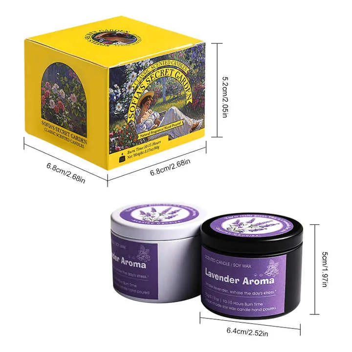 Wholesale Tinplate Creative Household-شموع معطرة منزلية إبداعية