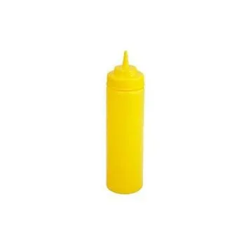 Winco PSB-12Y 12 Oz Yellow Squeeze Bottle - 6 Pc/Pack