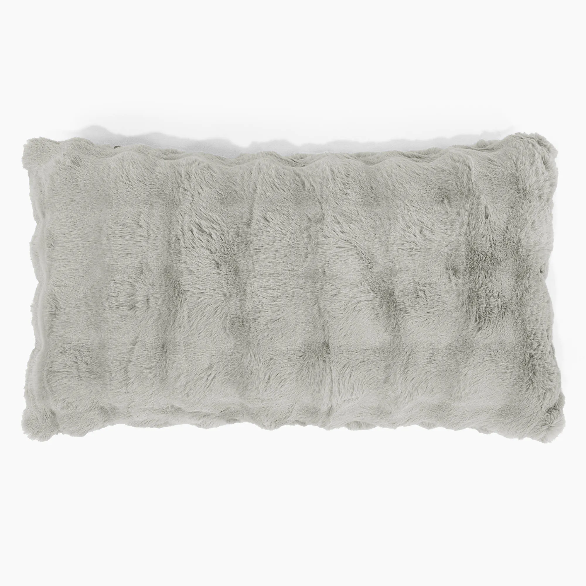 XL Rectangular Support Cushion Cover 40 x 70cm - Bubble Faux Fur Sage Green