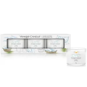 Yankee Candle 3 Pack Filled Clean Cotton Votive Candle