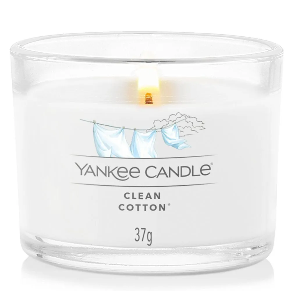 Yankee Candle 3 Pack Filled Clean Cotton Votive Candle
